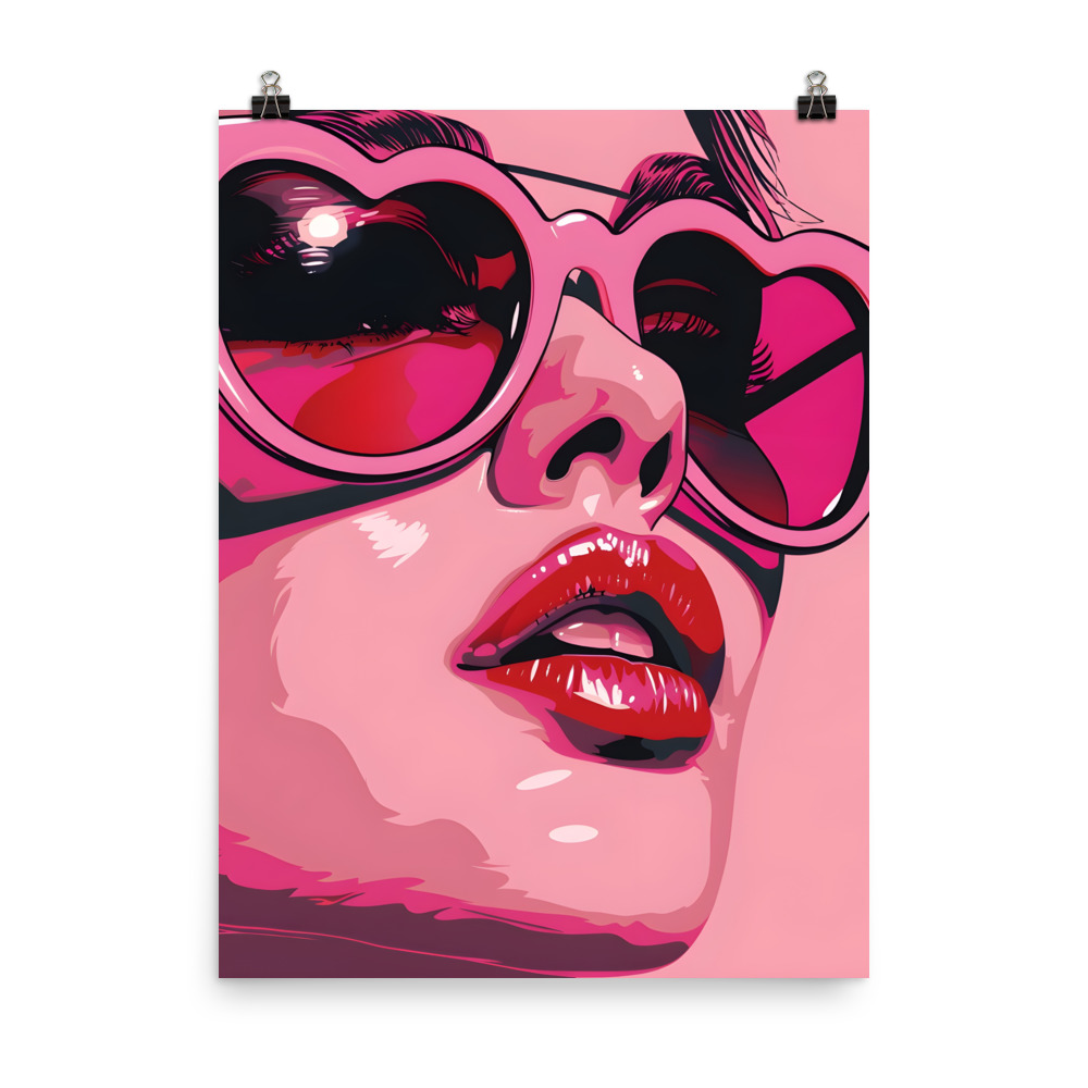 Frida Kahlo Geometric Pop Art Poster – Colorful Floral Portrait